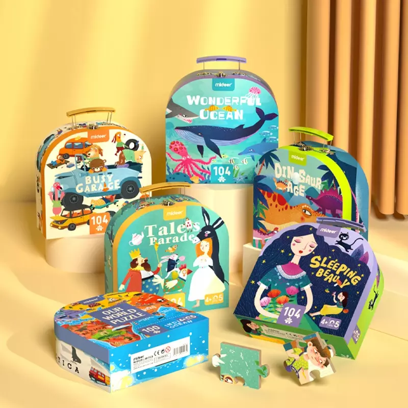 Mideer puzzle w walizce ŚPIĄCA KRÓLEWNA 3+ 104 - Puzzle