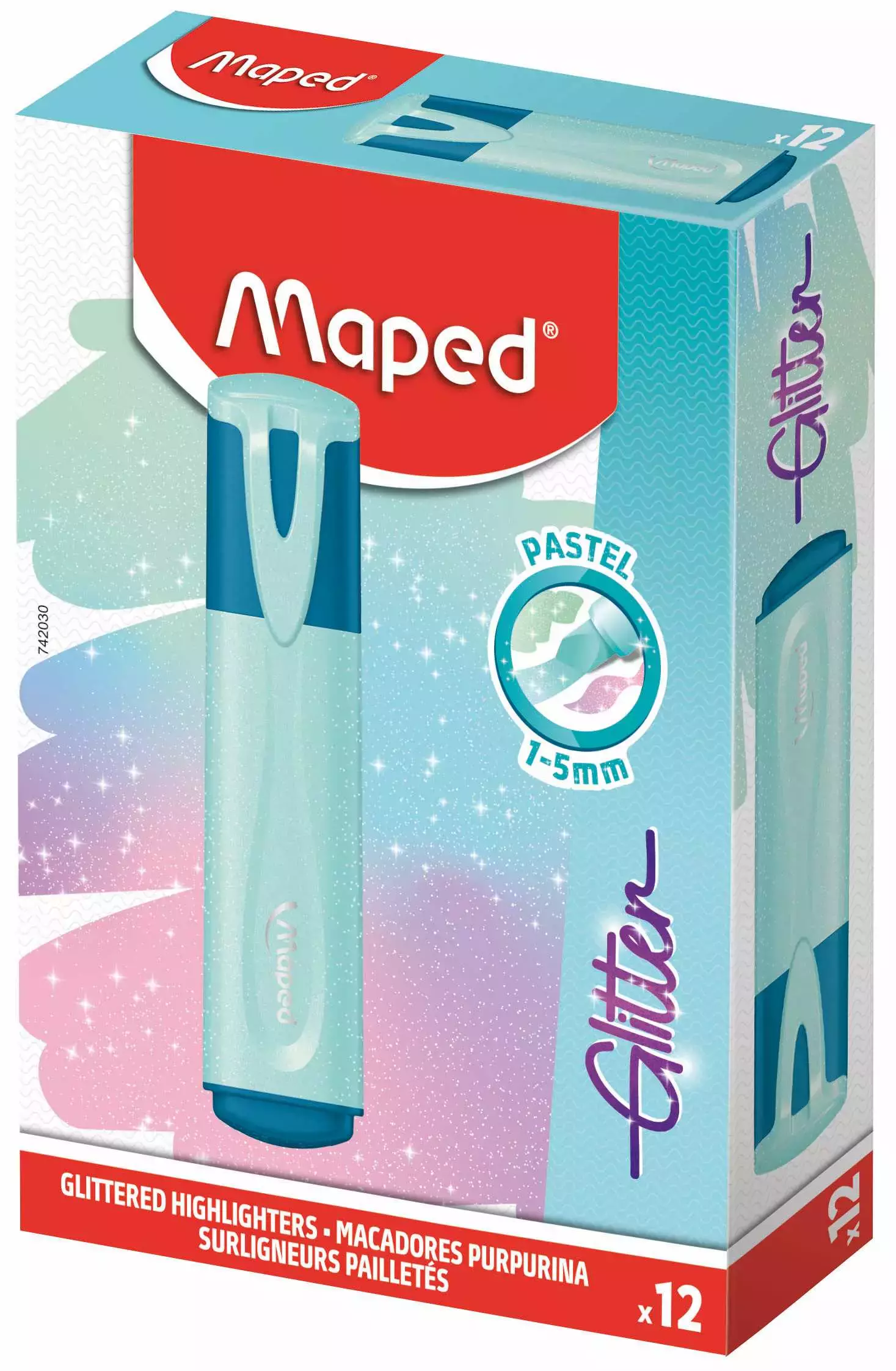 Zakreślacz Glitter Pastel brokatowy szafirowy - Papiernicze i szkolne