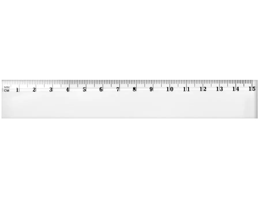 Przezroczysta linijka 15 cm - Papiernicze i szkolne