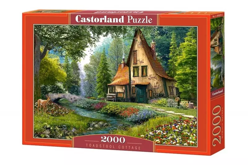 Puzzle 2000 elementów. Toadstool Cottage - Puzzle