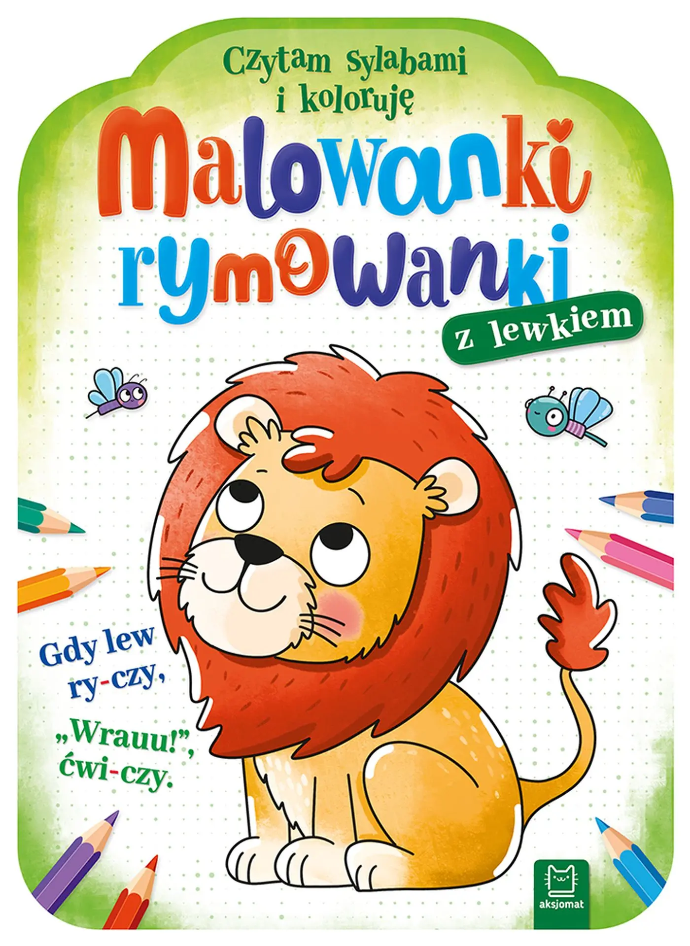 Malowanki rymowanki z lewkiem. Czytam sylabami i koloruję - Książki