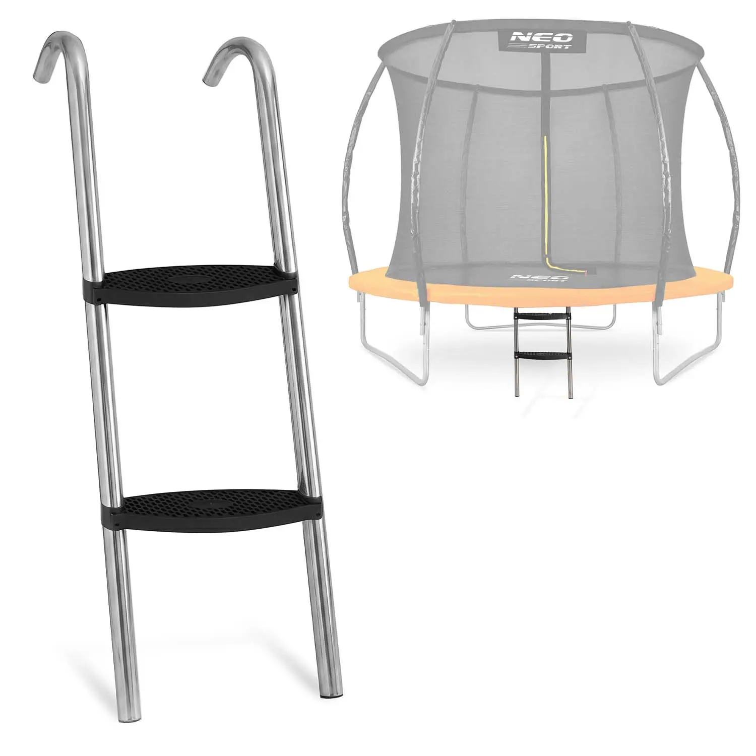 Drabinka do trampoliny C 183-252cm 6-8ft 2-stopniowa Neo-Sport - Elektronika i akcesoria