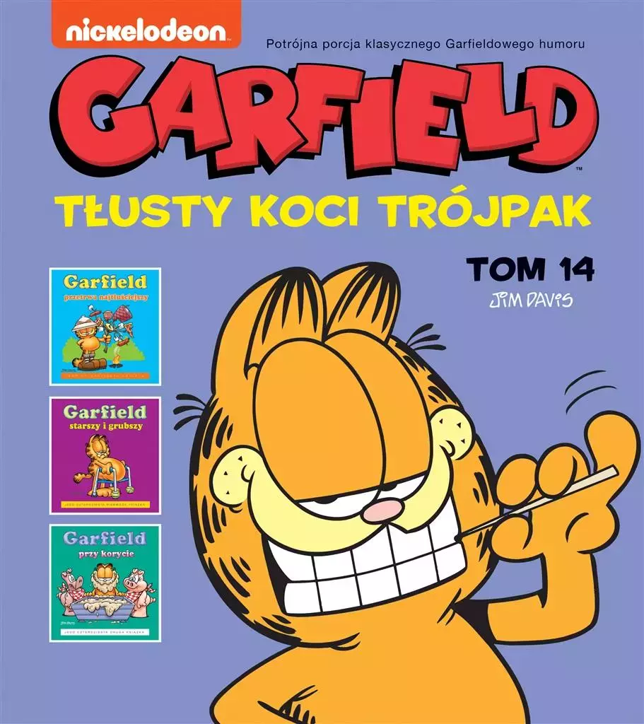 Garfield. Tłusty koci trójpak. Tom 14 - Książki