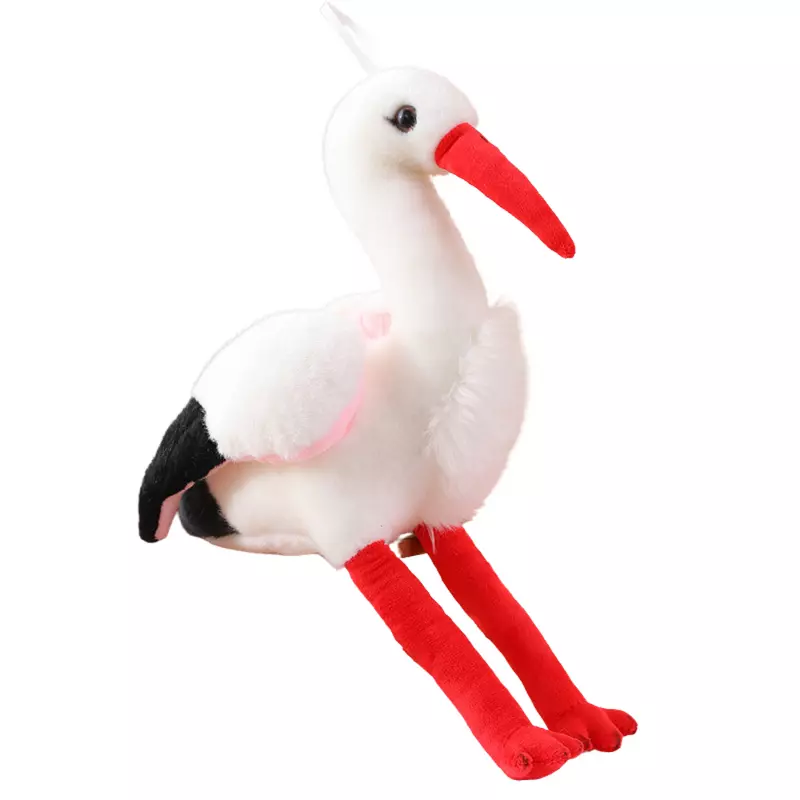 Maskotka Bocian 37cm LeanToys 13948 - Zabawki