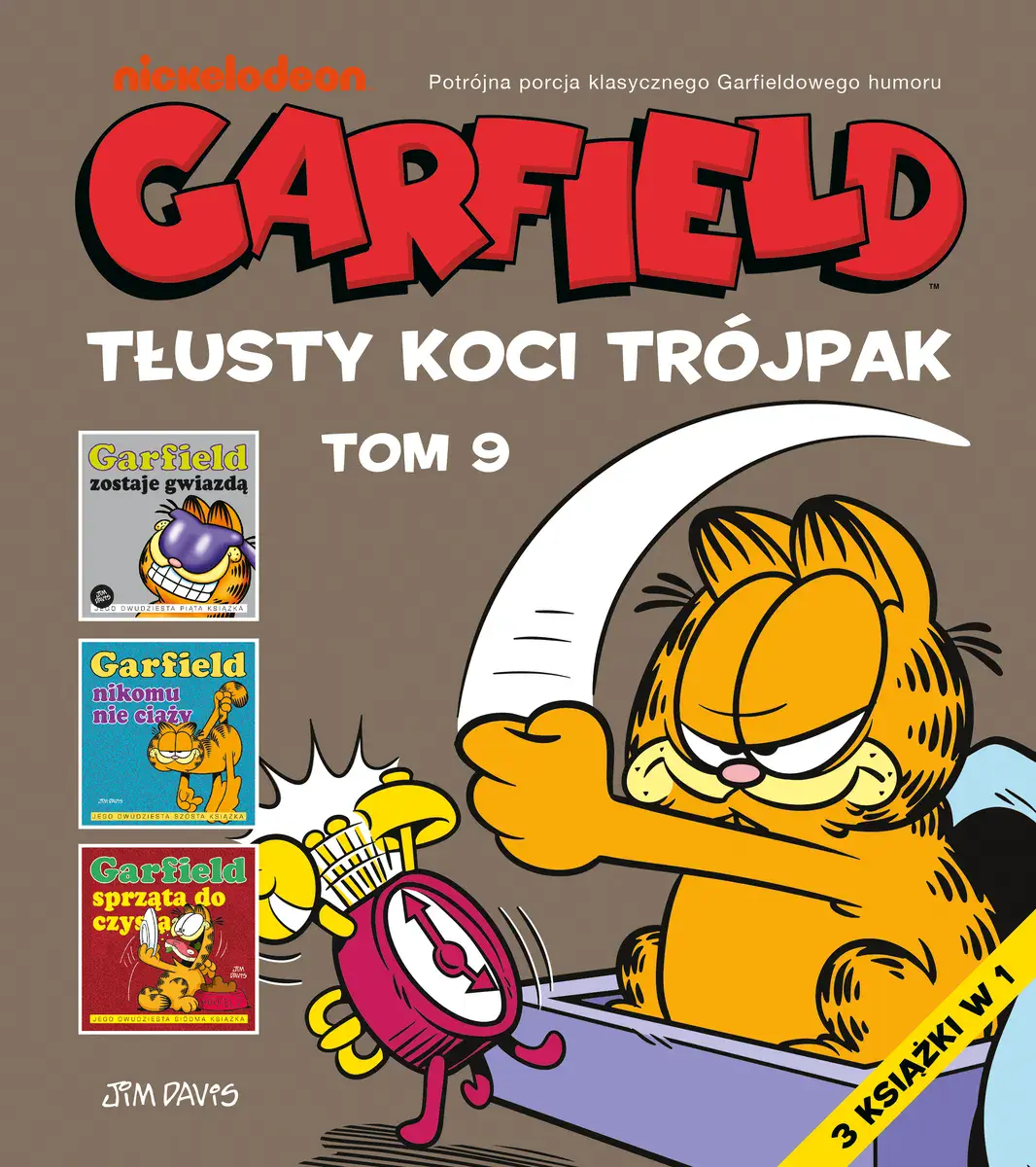 Garfield. Tłusty koci trójpak. Tom 9 - Książki