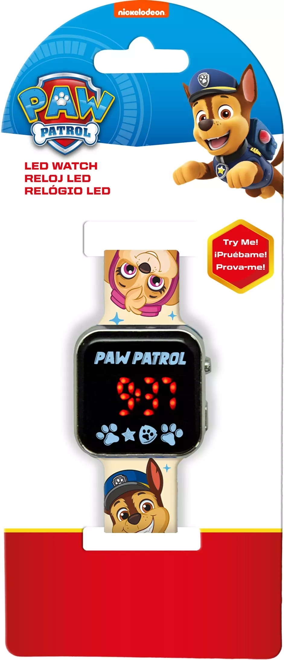 Zegarek LED z kalendarzem Psi Patrol PAW PATROL PW19961 Kids Euroswan - Zabawki