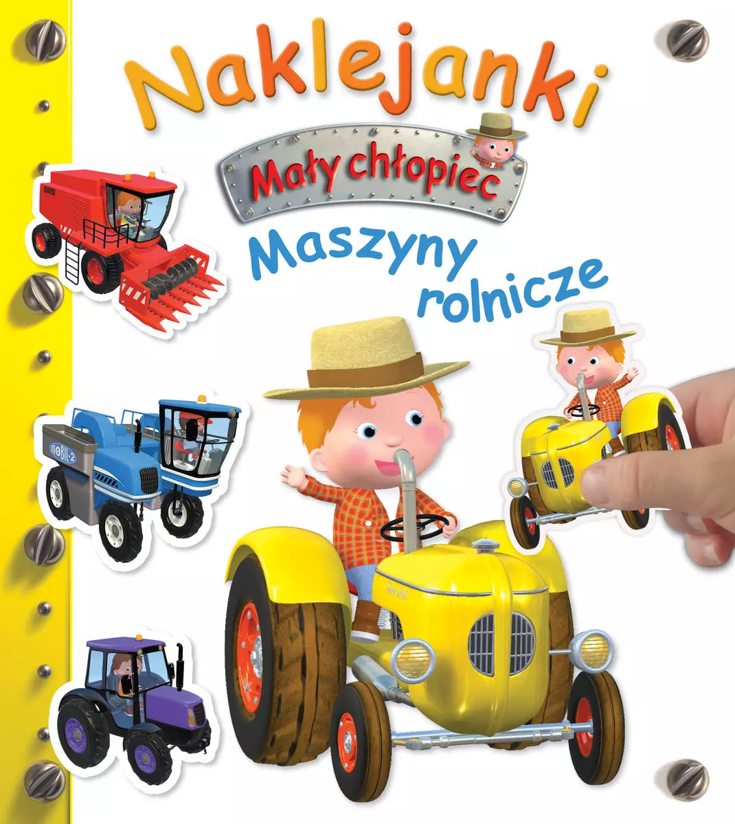 Mały chłopiec. Naklejanki. Maszyny rolnicze - Książki