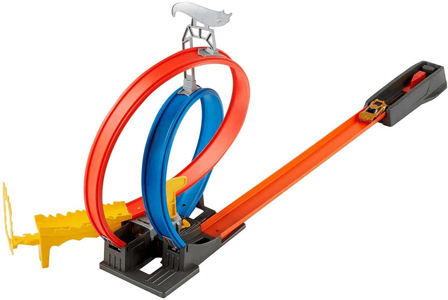 Hot Wheels. GND92 Wyzwanie. Podwójna pętla z samochodem - Zabawki