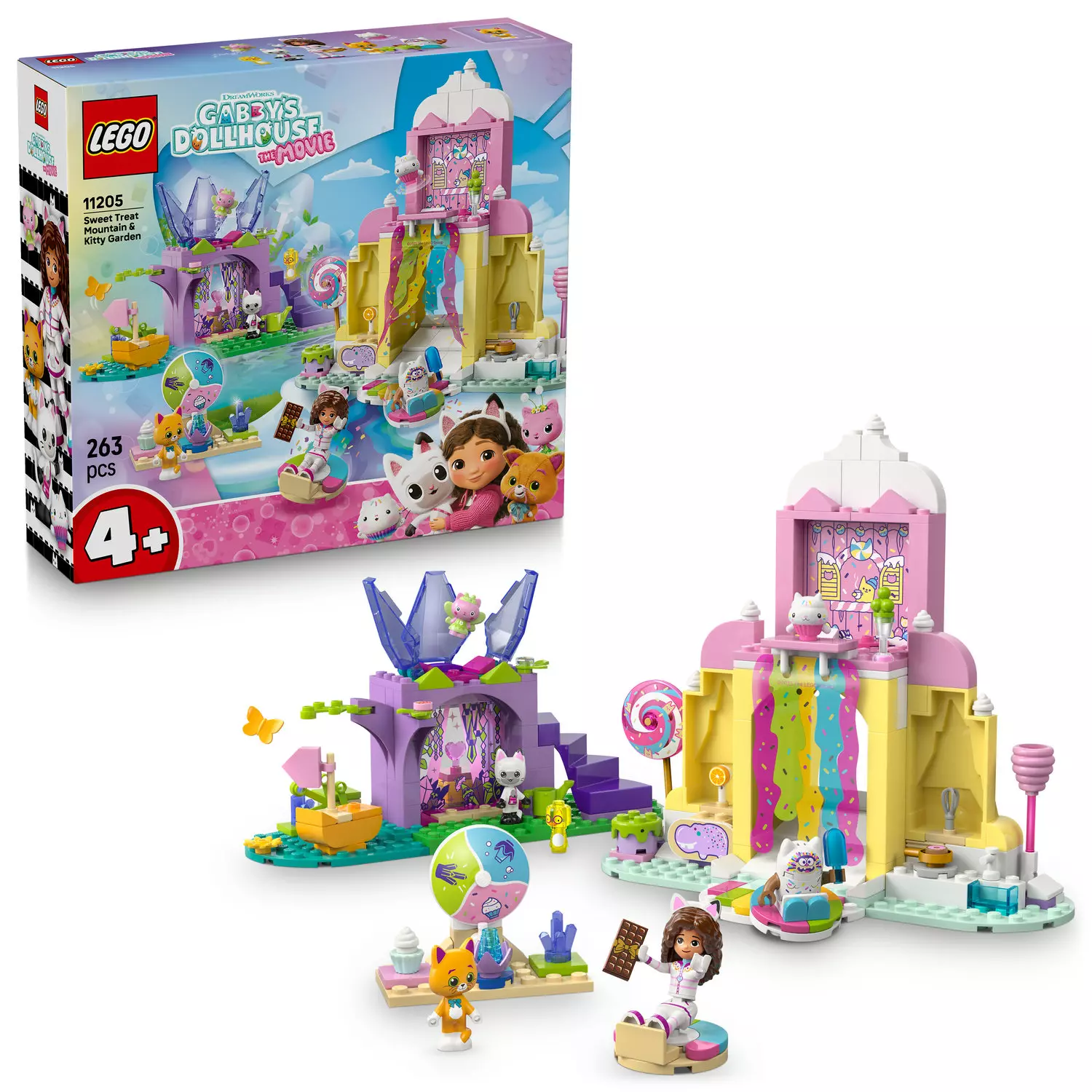 LEGO Koci domek Gabi Łakociowa Góra i Kiciowy Ogródek 11205 - Zabawki