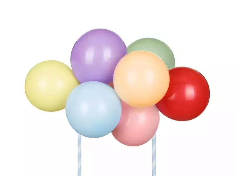 Balonowy topper na tort tęcza 29cm - Papiernicze i szkolne