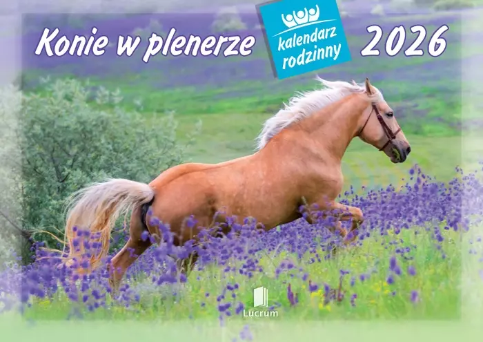 Kalendarz 2026 rodzinny Konie w plenerze - Książki
