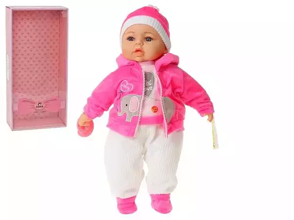 Lalka bobas 45cm z dźwiękiem box Adar - Zabawki