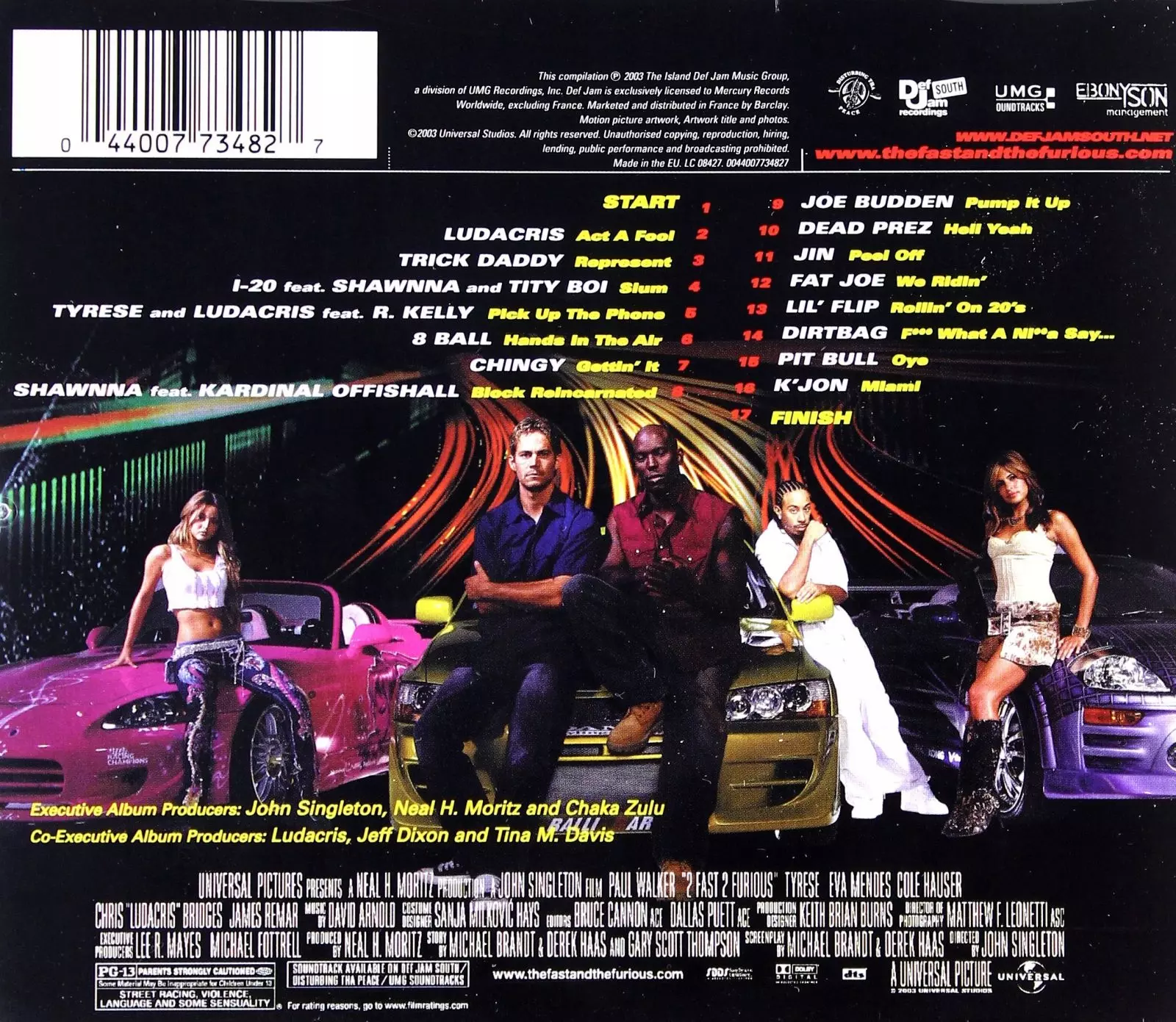 2 Fast 2 Furious. CD - Muzyka