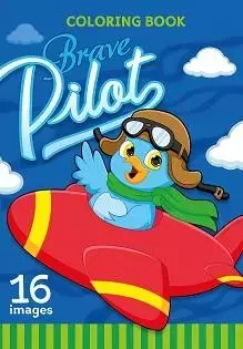 Kolorowanka A5 16 obrazków Dzielny pilot - Książki
