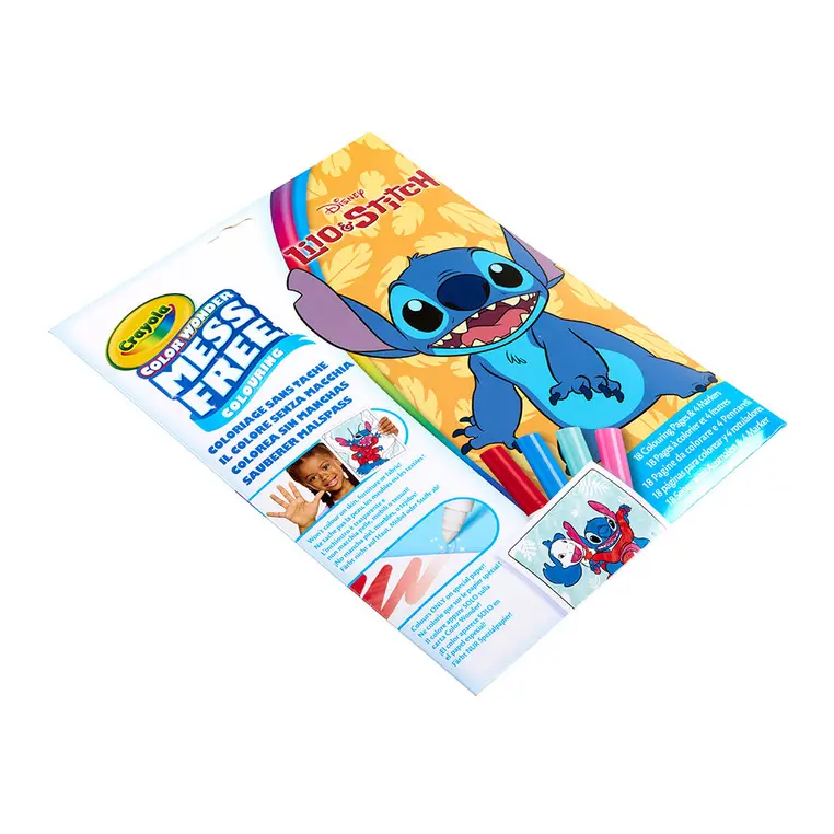 Crayola Kolorowanka dla dzieci i 4 niebrudzące magiczne flamastry Color Wonder Mess Free Lilo i Stitch 3+ - Książki
