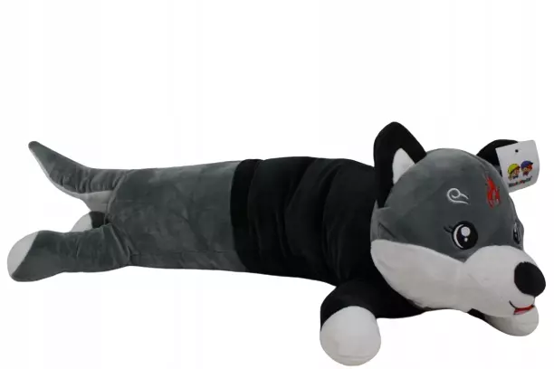 Pluszowy pies Husky 90 cm poduszka - Zabawki