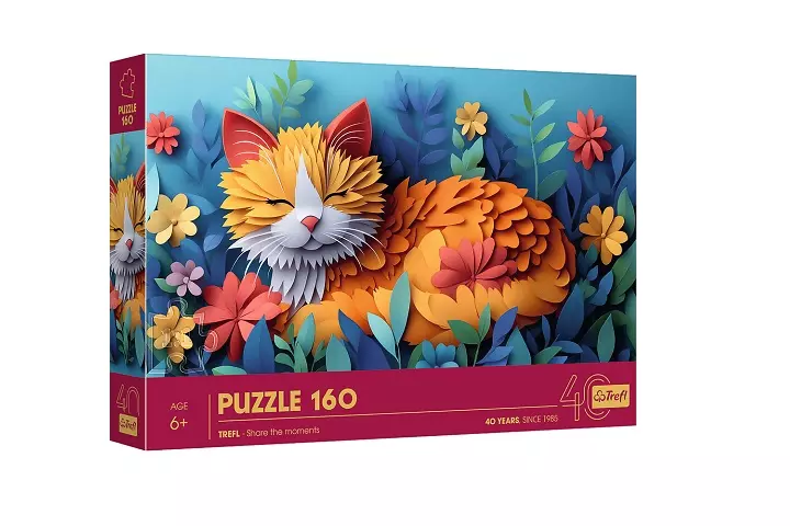 Puzzle 160 40-lecie Trefl PaperArt: Kotek - Puzzle