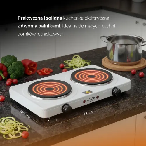 Kuchenka elekt. dwupalnikowa - Elektronika i akcesoria