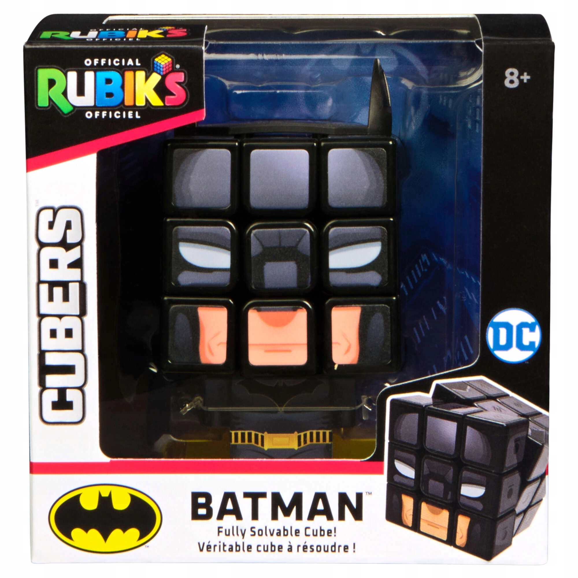 RUBIK'S CUBE KOSTKA RUBIKA 3X3 CUBERS BATMAN - Zabawki