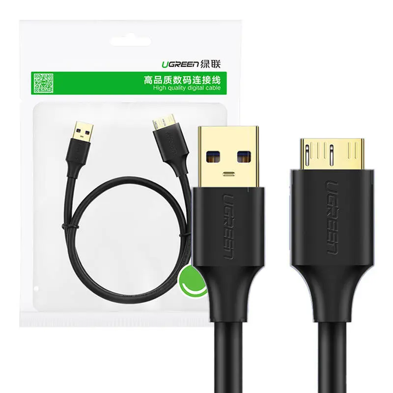 Kabel UGREEN US130 USB-A 3.0-micro USB 3.0 1m (czarny) - Elektronika i akcesoria