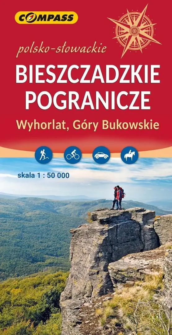 Mapa turysty. - Pogranicze Bieszczadzkie 1:50 000 - Książki
