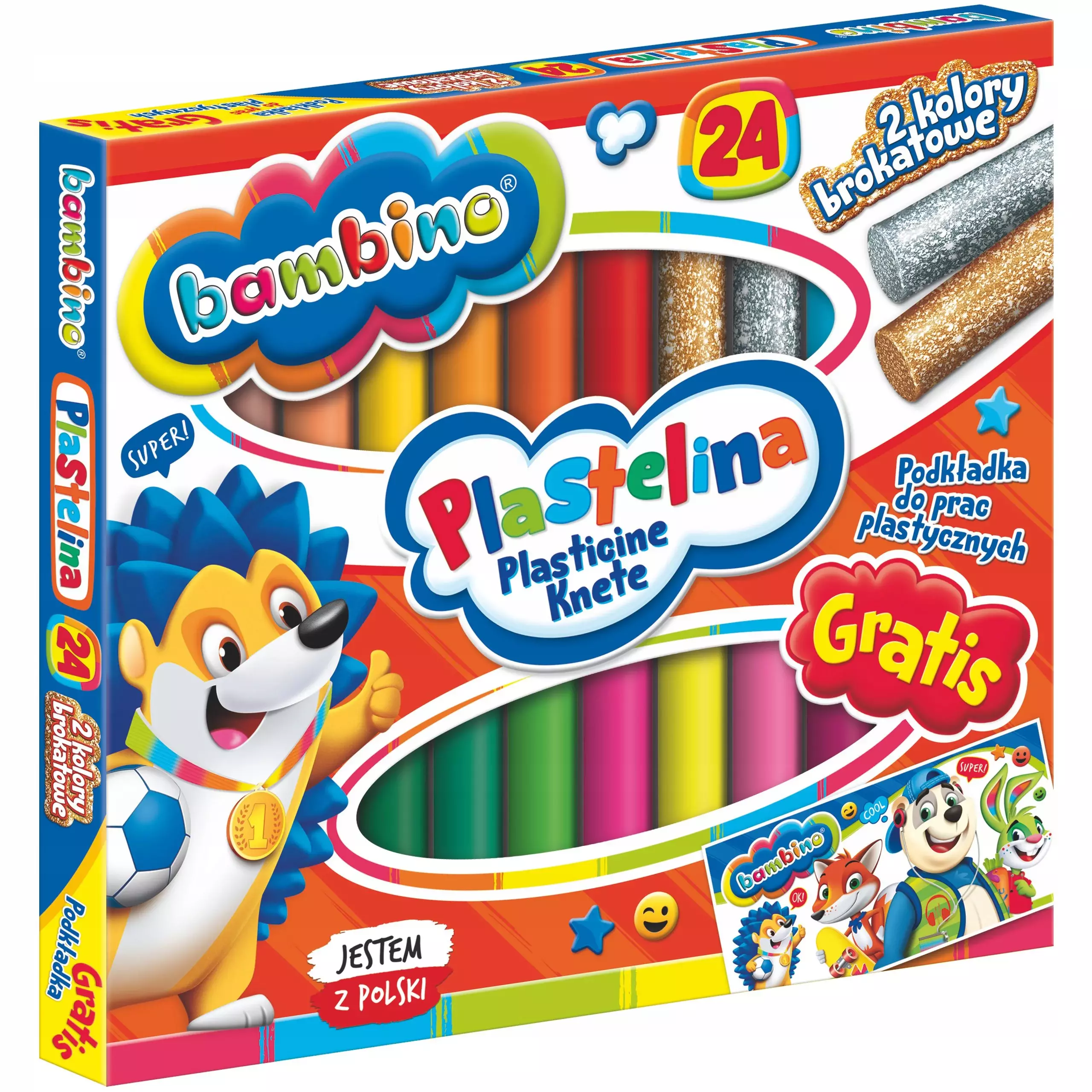 Plastelina Bambino (24 kolory) - Papiernicze i szkolne