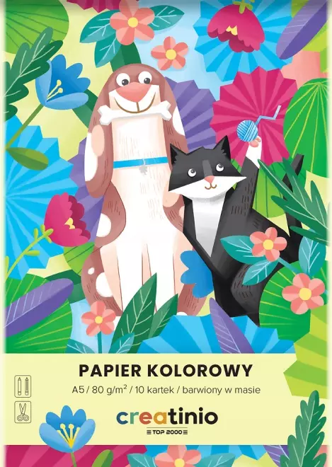 Papier Kolorowy A5/10k 80g Creatinio Fol A 20 - Papiernicze i szkolne