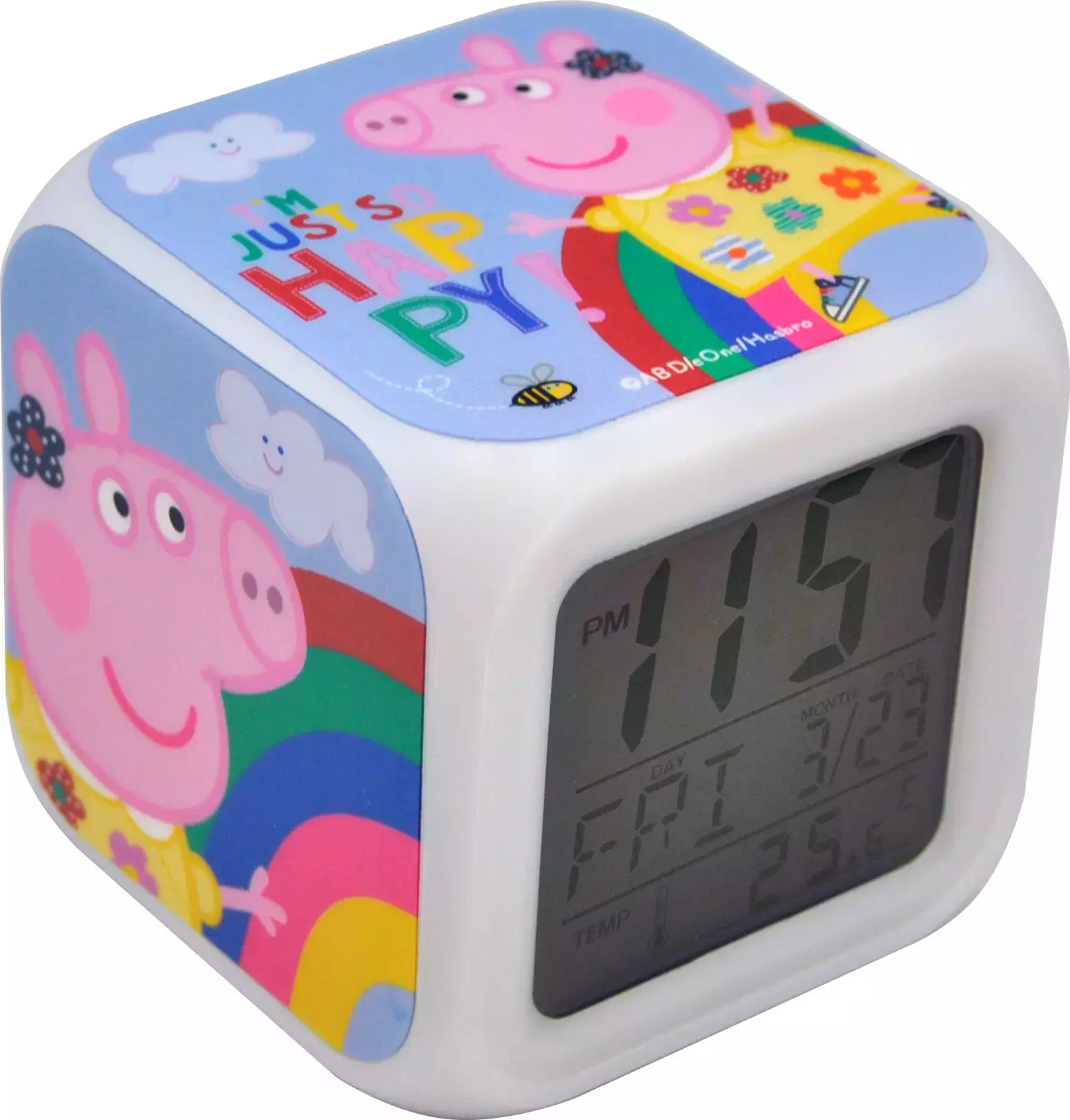 Zegar kostka - Świnka Peppa - Mama i dziecko