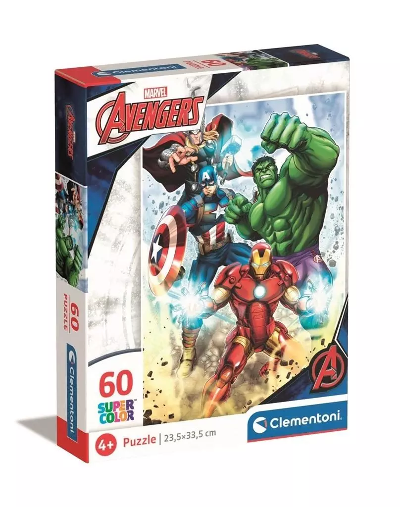 Puzzle 60 Super Kolor Marvel Avengers - Puzzle