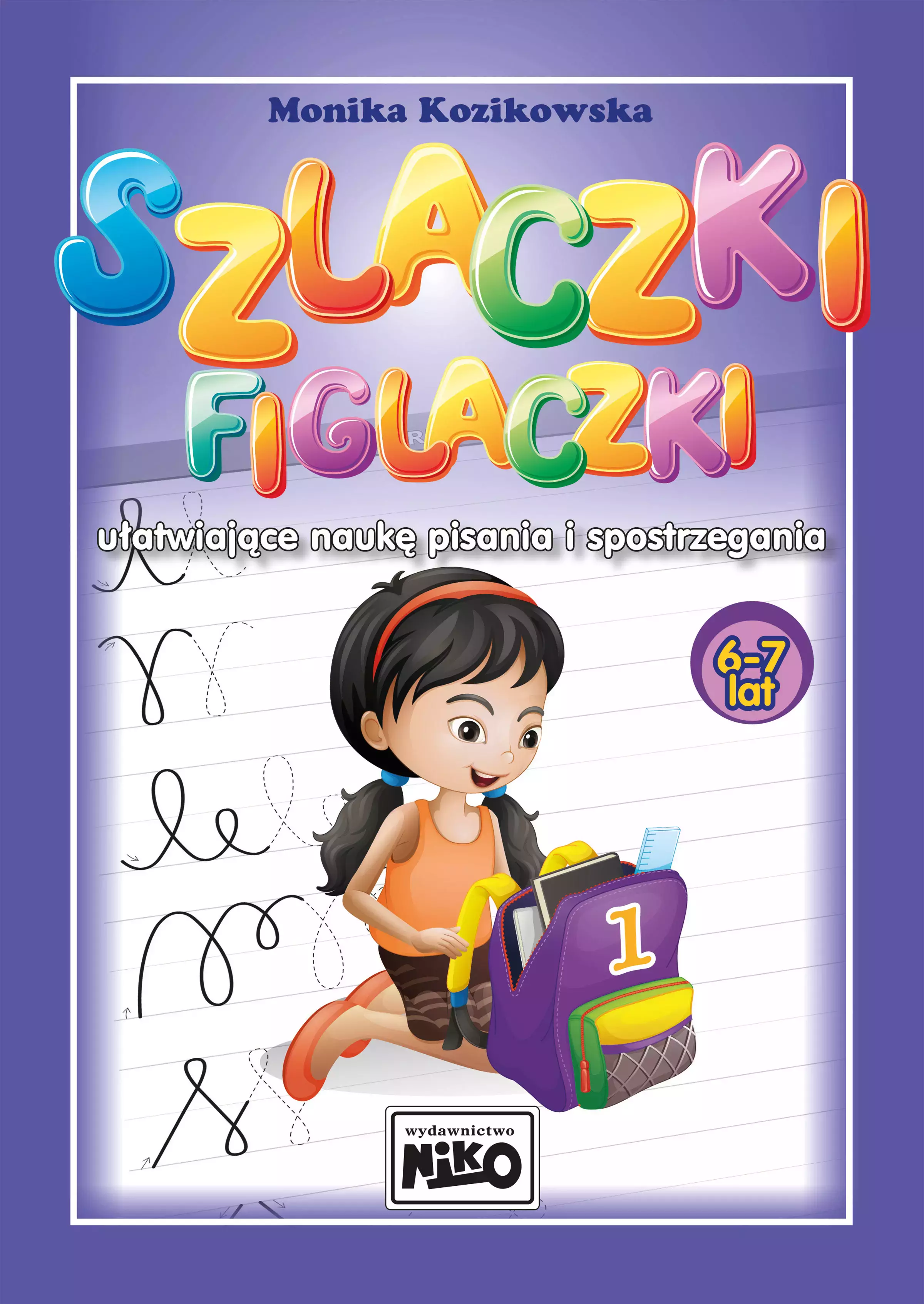 Szlaczki figlaczki ułatwiające naukę pisania i spostrzegania 6-7 lat - Książki