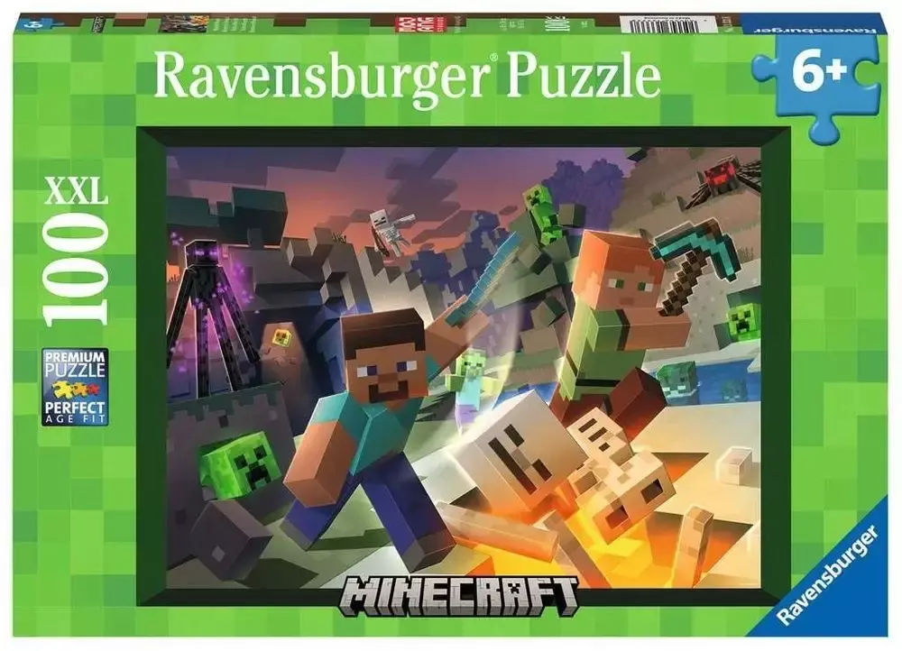 Puzzle 100 elementów XXL. Monster Minecraft - Puzzle