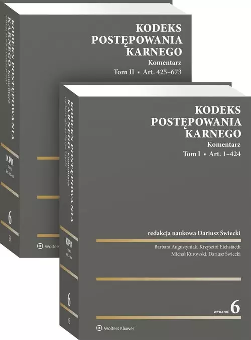 Kodeks postępowania karnego. Komentarz. Tom 1-2, wydanie 6 - Książki