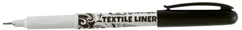 Cienkopis do tkanin czarny 0,6 - 0,8mm Textile Liner 2639, Centropen - Papiernicze i szkolne