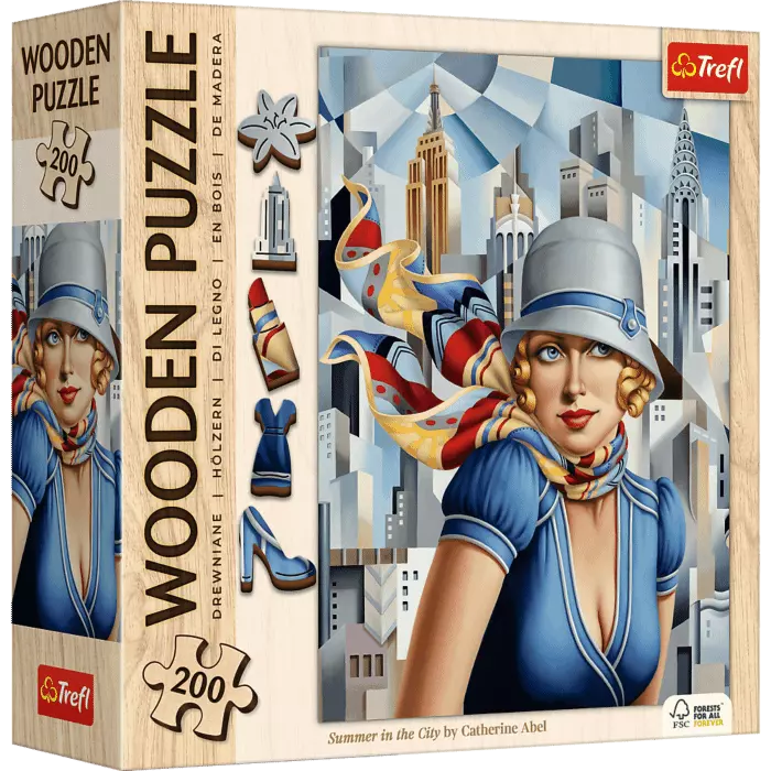 Puzzle drewniane 200 Lato w Mieście TREFL - Puzzle