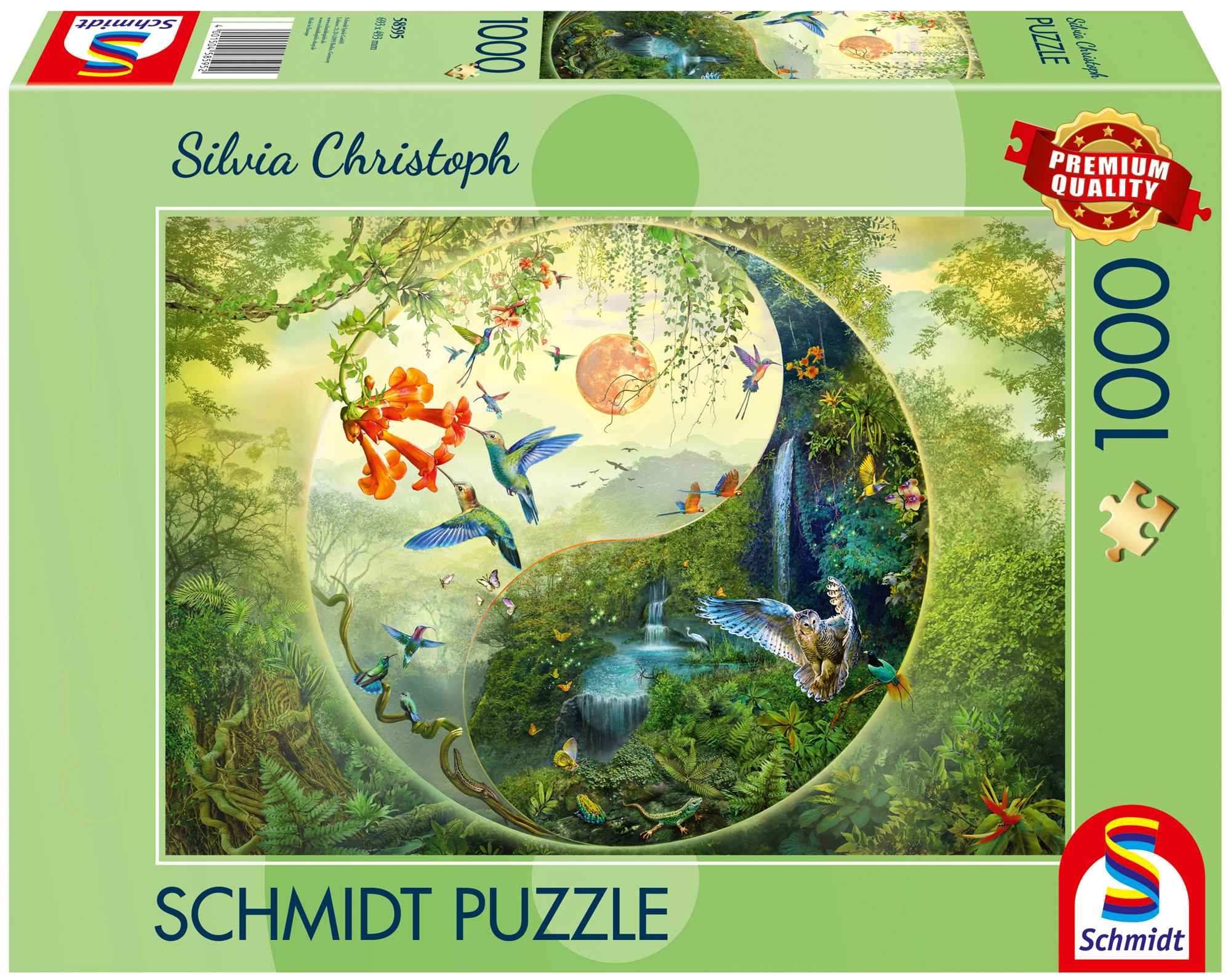 Puzzle 1000 PQ Silvia Christoph W lesie kolibrów 113656 - Puzzle