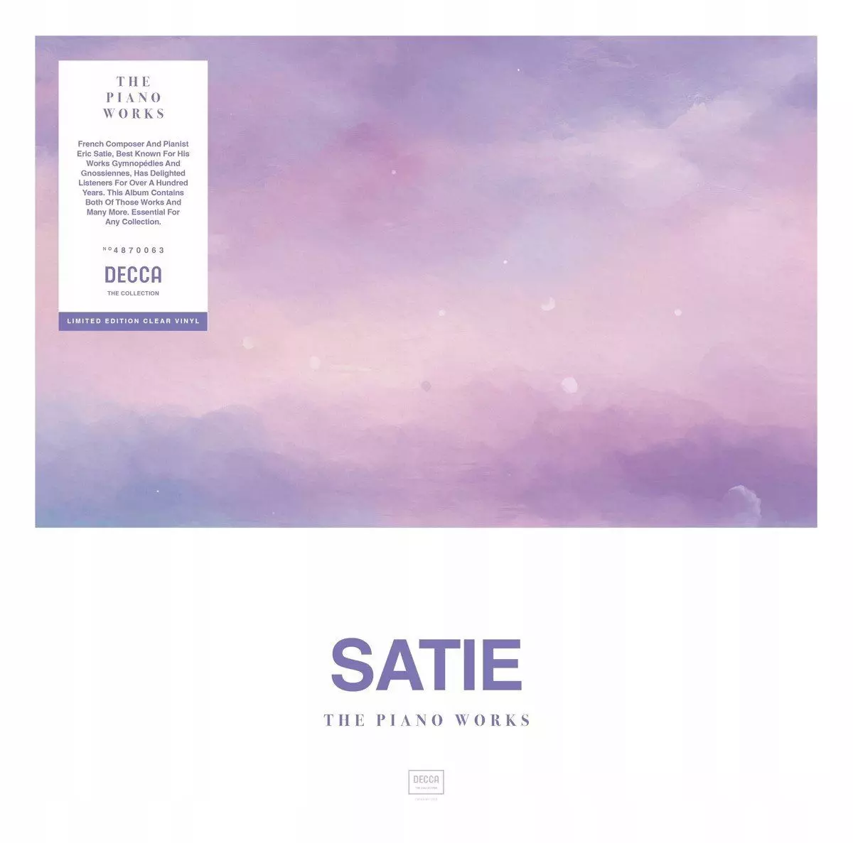Satie: Piano Works, Winyl - Muzyka