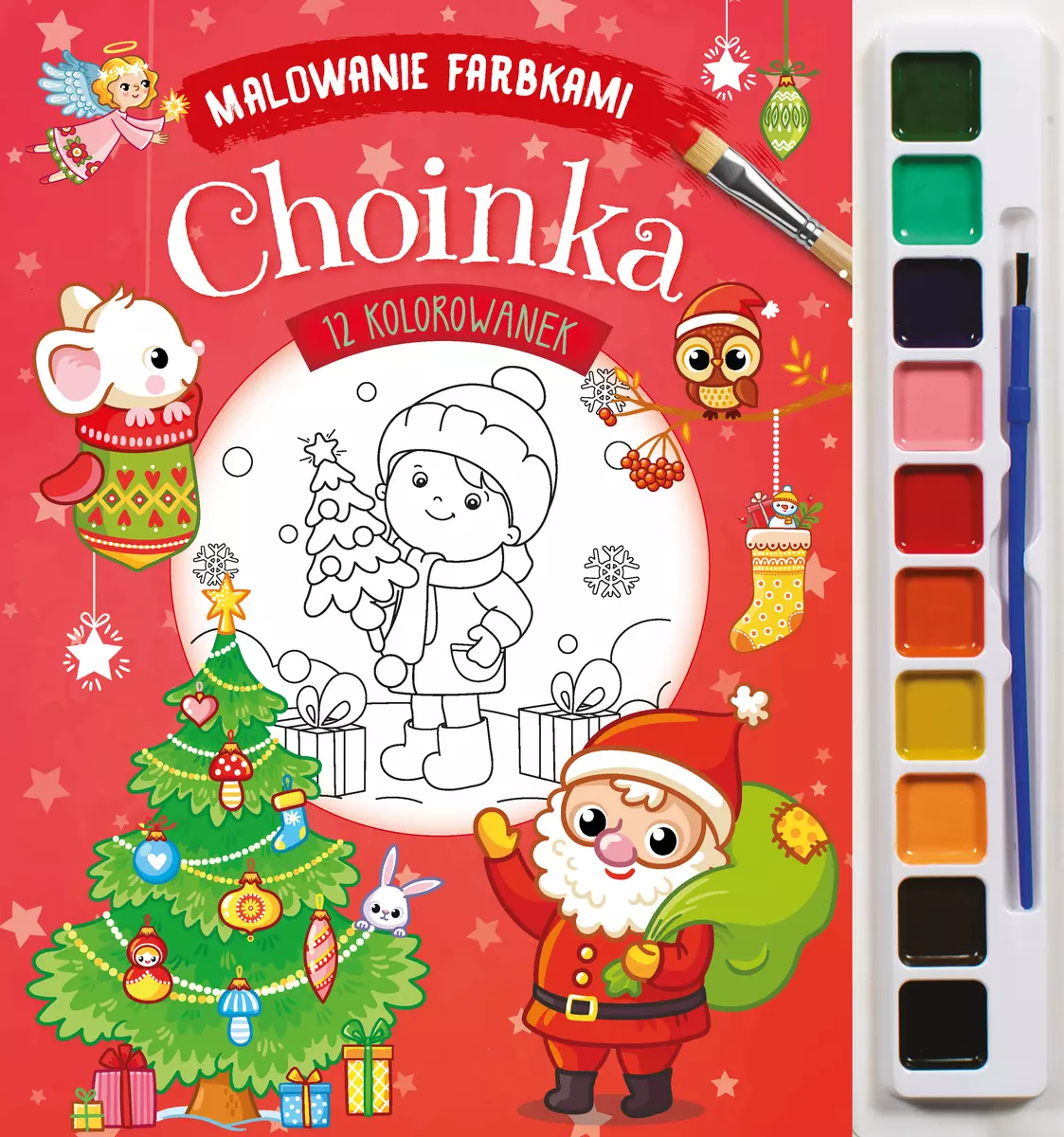 Malowanie farbkami. Choinka - Książki