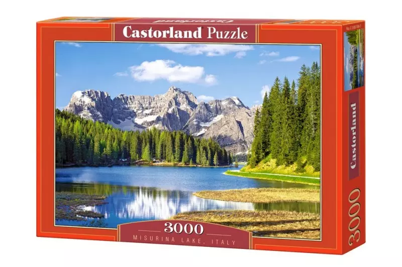 Puzzle 3000 elementów. Jezioro Misurina, Włochy - Puzzle
