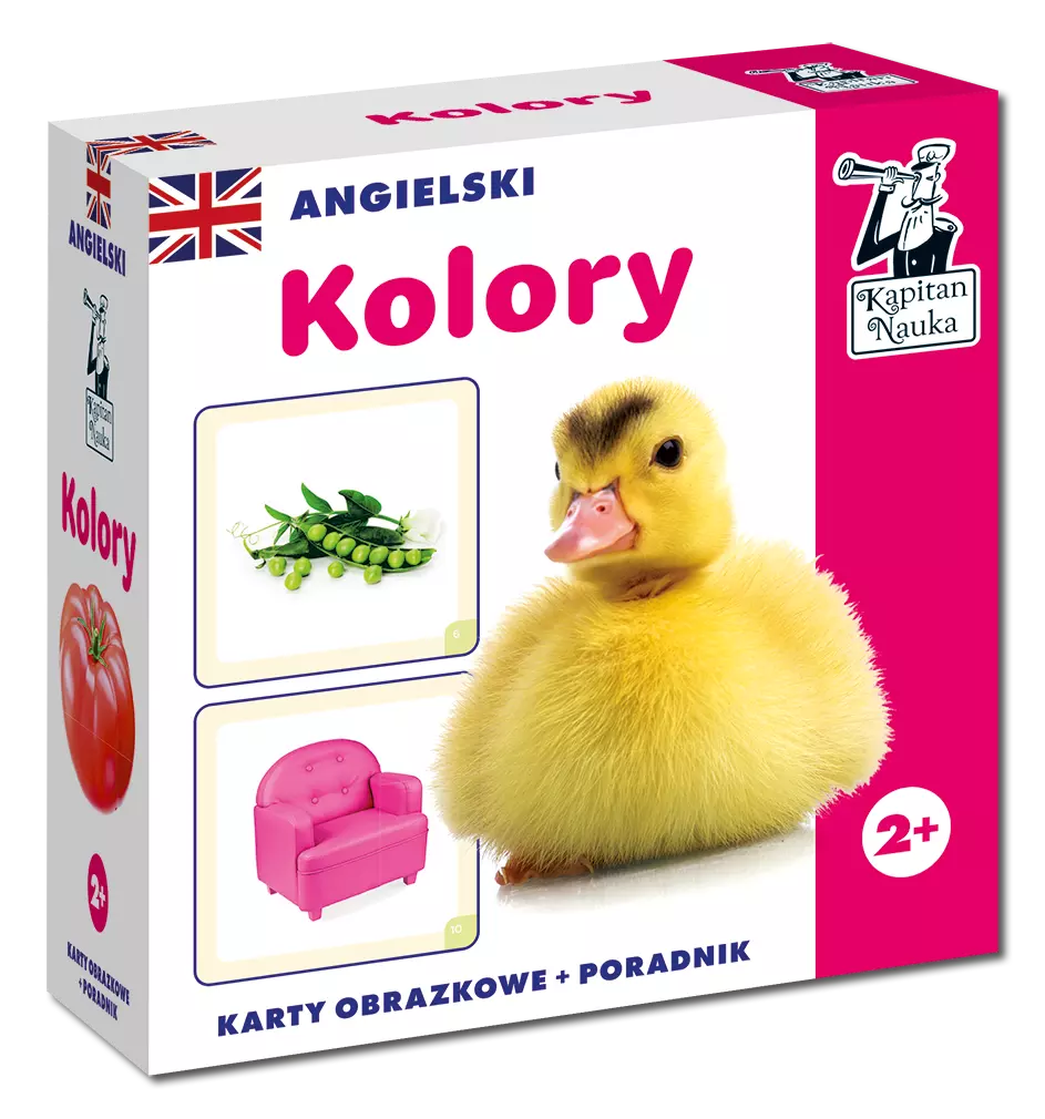Angielski. Kolory. Karty obrazkowe + poradnik - Gry
