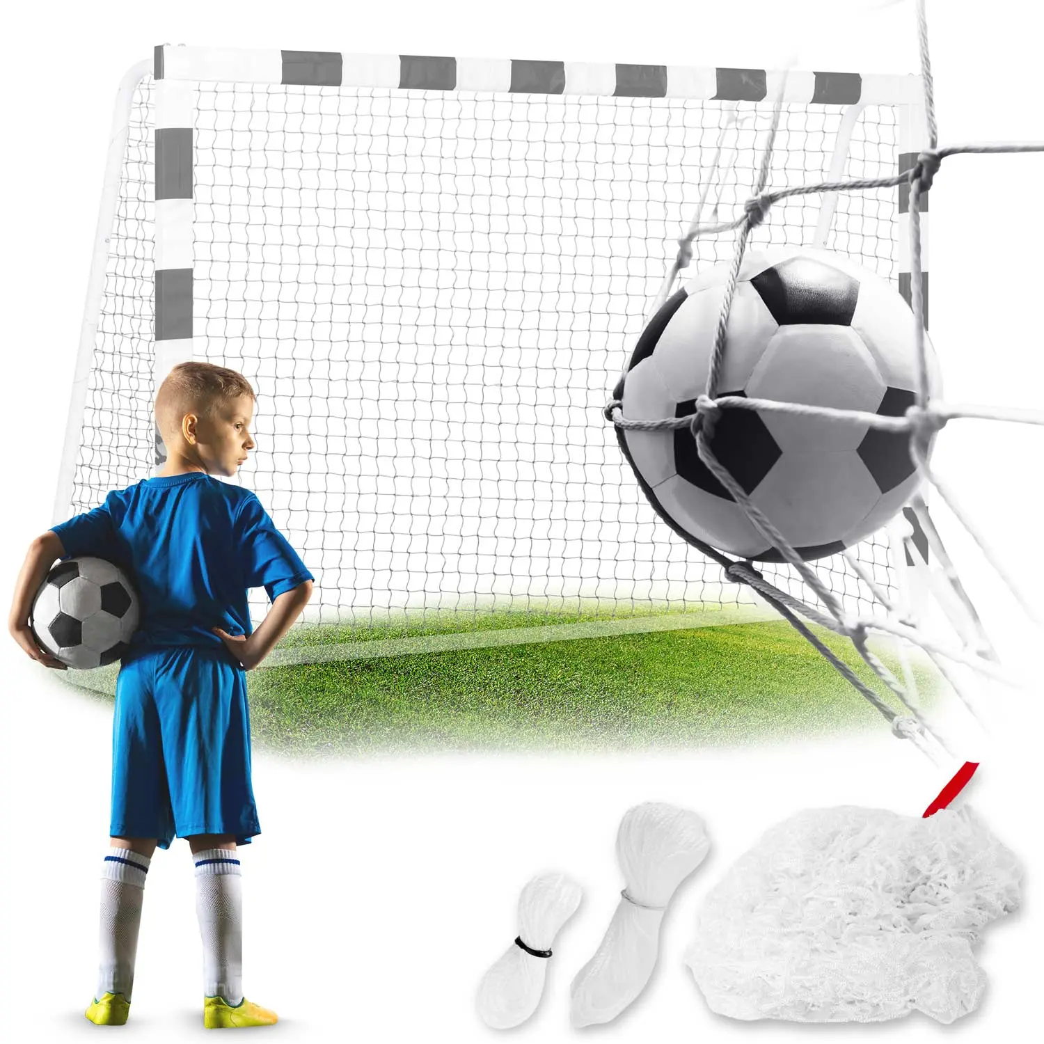 Siatka do bramek piłkarskich 215 x 150 x 90 cm Neo-Sport - Elektronika i akcesoria