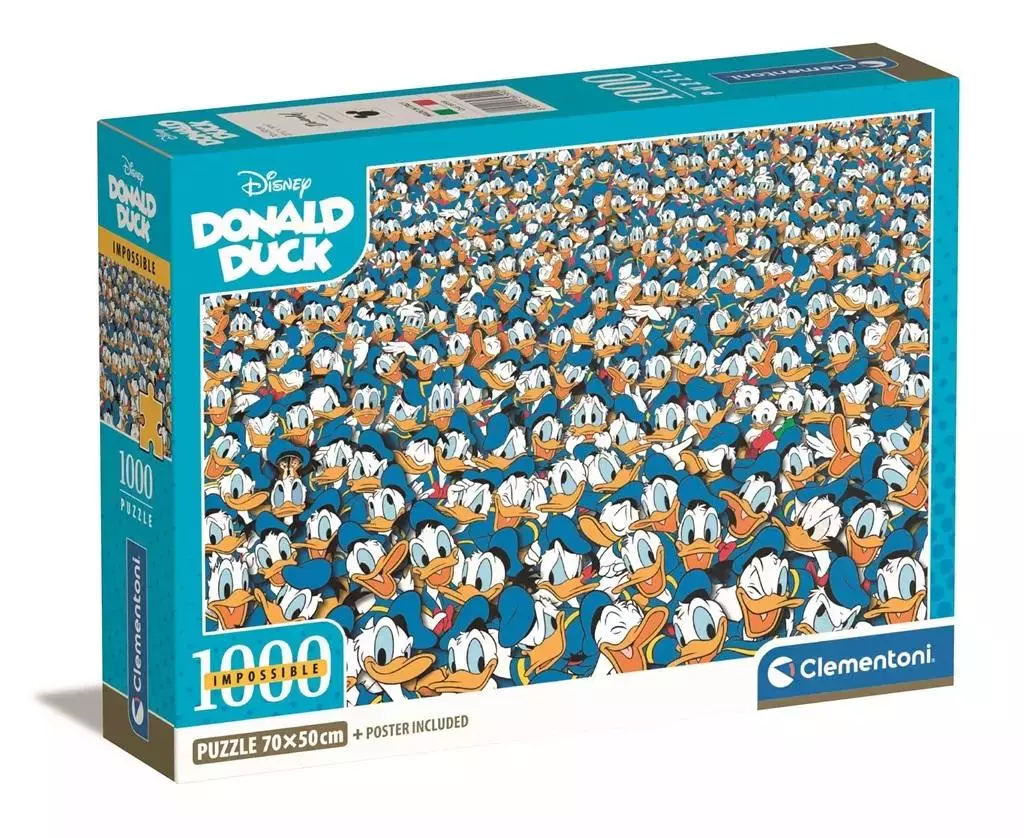 Puzzle 1000 Compact Impossible Puzzle! Donald Duck - Puzzle
