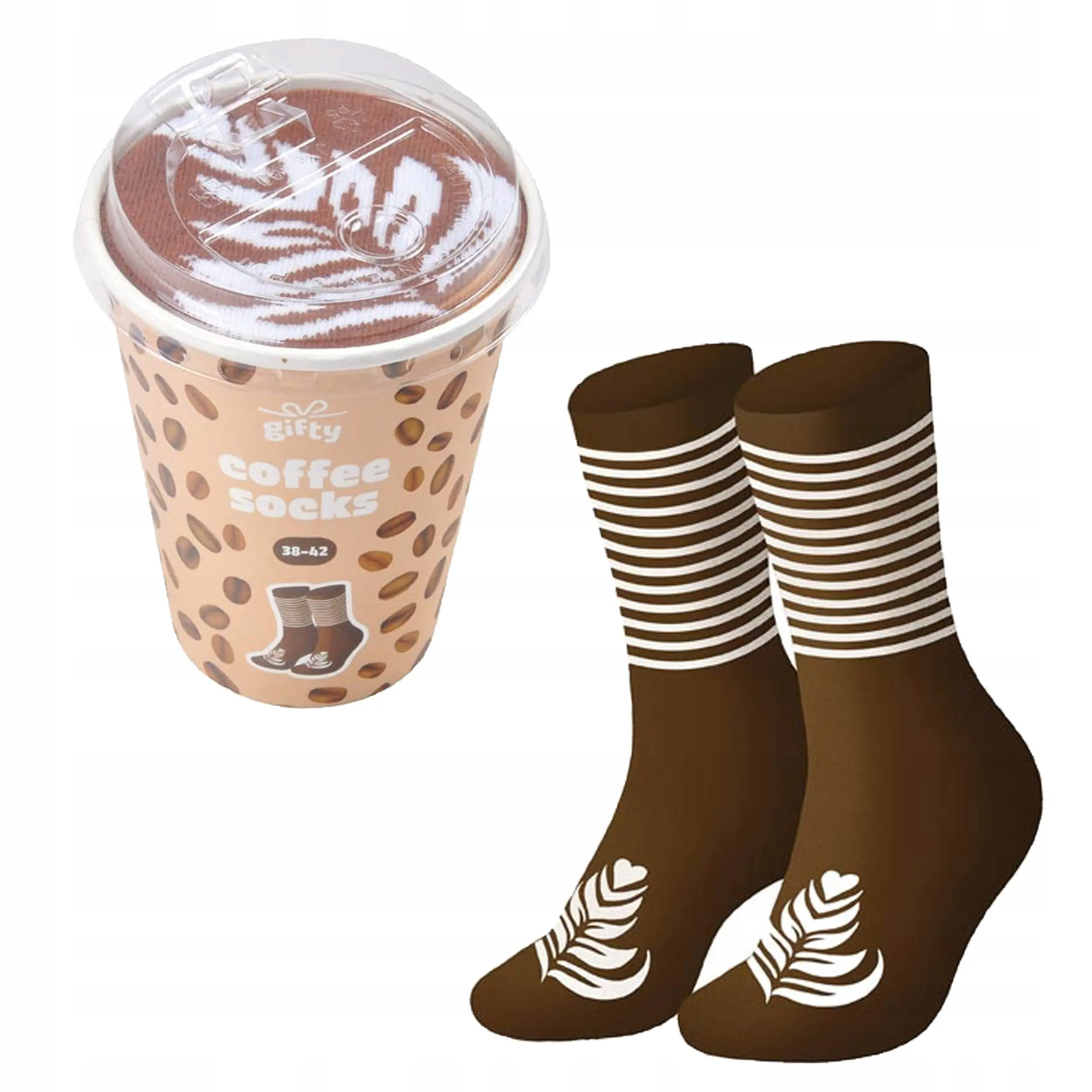 SKARPETKI STYLOWE GIFTY 38-42 GADŻET NA PREZENT COFFEE MFP 1042639 - Papiernicze i szkolne