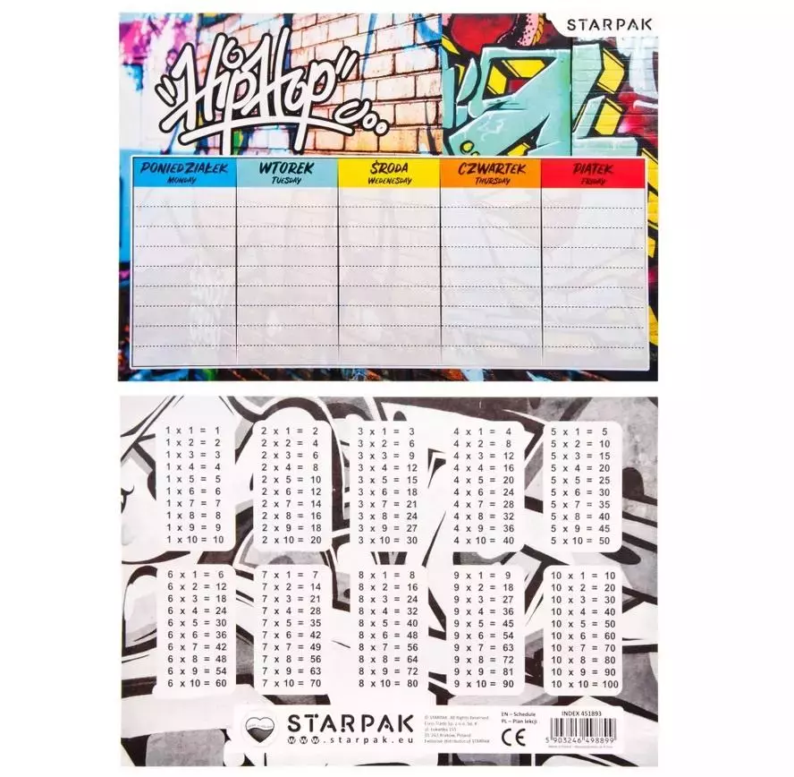 Plan Lekcji Starpak Graffiti Pb25/750 - Papiernicze i szkolne