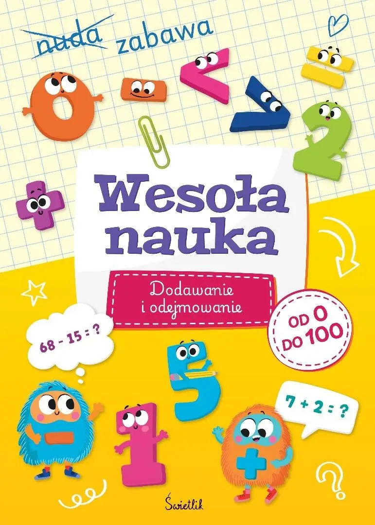 Wesoła nauka. Dodawanie i odejmowanie od 0 do 100 - Książki