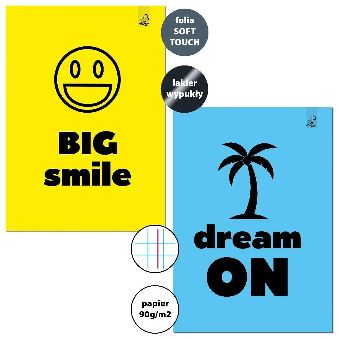 Zeszyt A4/32K kratka margines Big Smile - Papiernicze i szkolne