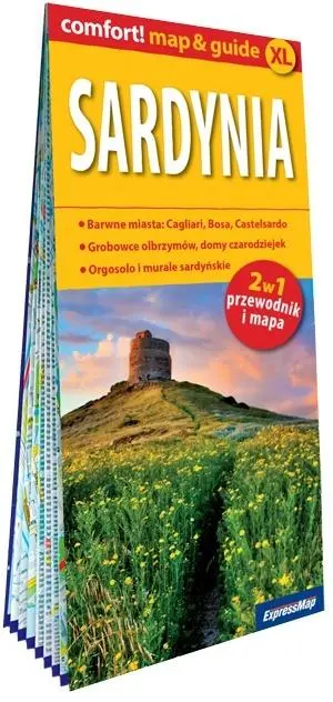 Sardynia laminowany map&guide 2w1 - Książki