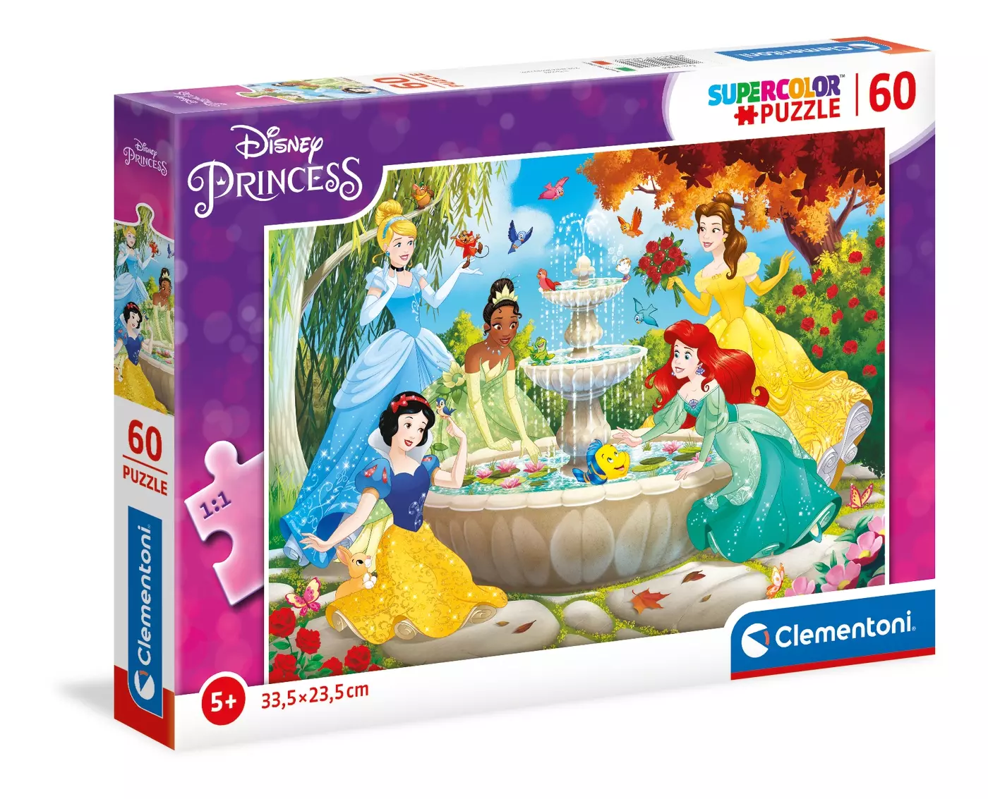 Puzzle 60 elementów. Supercolor. Księżniczki Disneya - Puzzle