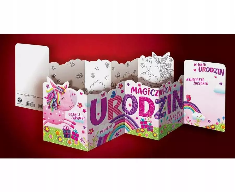 Kartka Urodziny 11,5 x 16,5 cm - Papiernicze i szkolne