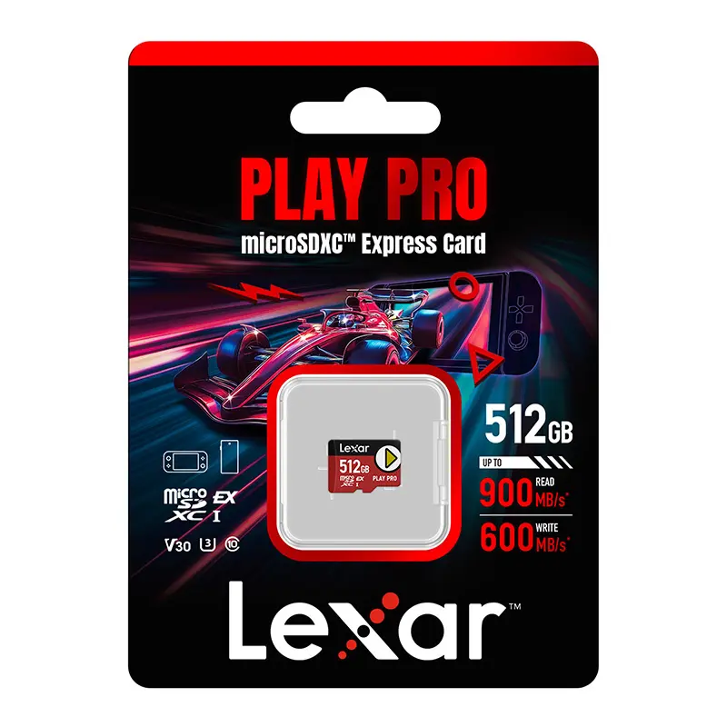 Karta pamięci Lexar PLAY Pro microSD Express 7.1 512GB - Elektronika i akcesoria