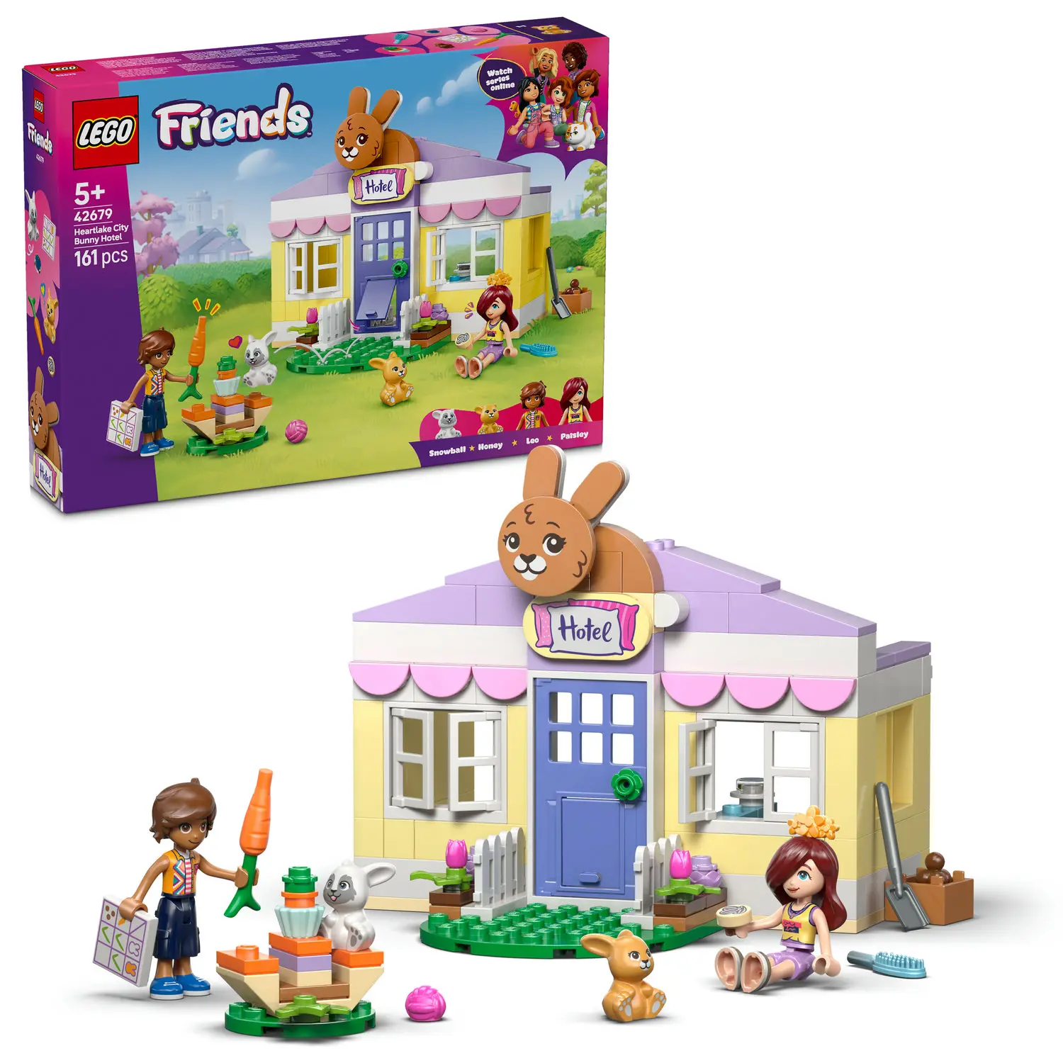 LEGO Friends Hotel dla królików w mieście Heartlake 42679 - Zabawki